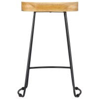 vidaXL Gavin Bar Stools 2 pcs Solid Mango Wood