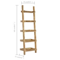 vidaXL Ladder Shelf Brown 29.5