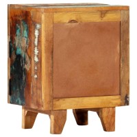 vidaXL Hand Carved Bedside Cabinet 15.7