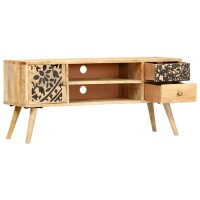 Vidaxl Tv Cabinet 39.4X11.8X17.7 Solid Mango Wood