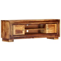 Vidaxl Tv Cabinet 46.5X11.8X15.7 Solid Sheesham Wood