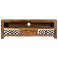 Vidaxl Tv Cabinet 47.2X11.8X15.7 Solid Sheesham Wood