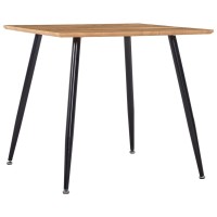 vidaXL Dining Table Oak and Black 31.7