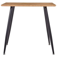 vidaXL Dining Table Oak and Black 31.7