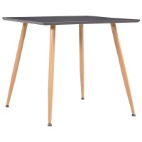 vidaXL Dining Table Gray and Oak 31.7