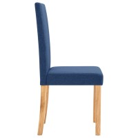 vidaXL Dining Chairs 4 pcs Blue Fabric