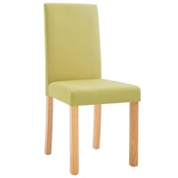 Vidaxl Dining Chairs 4 Pcs Green Fabric