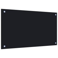 vidaXL Kitchen Backsplash Black 27.6