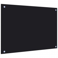 vidaXL Kitchen Backsplash Black 27.6