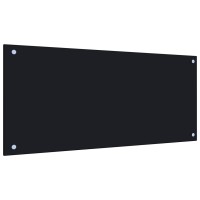 vidaXL Kitchen Backsplash Black 35.4