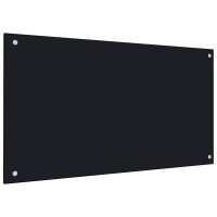 vidaXL Kitchen Backsplash Black 35.4