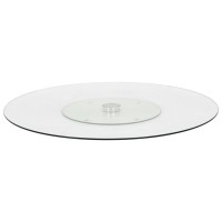 vidaXL Rotating Serving Plate Transparent 23.6