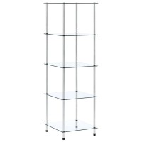 vidaXL 5-Tier Shelf Transparent 15.7