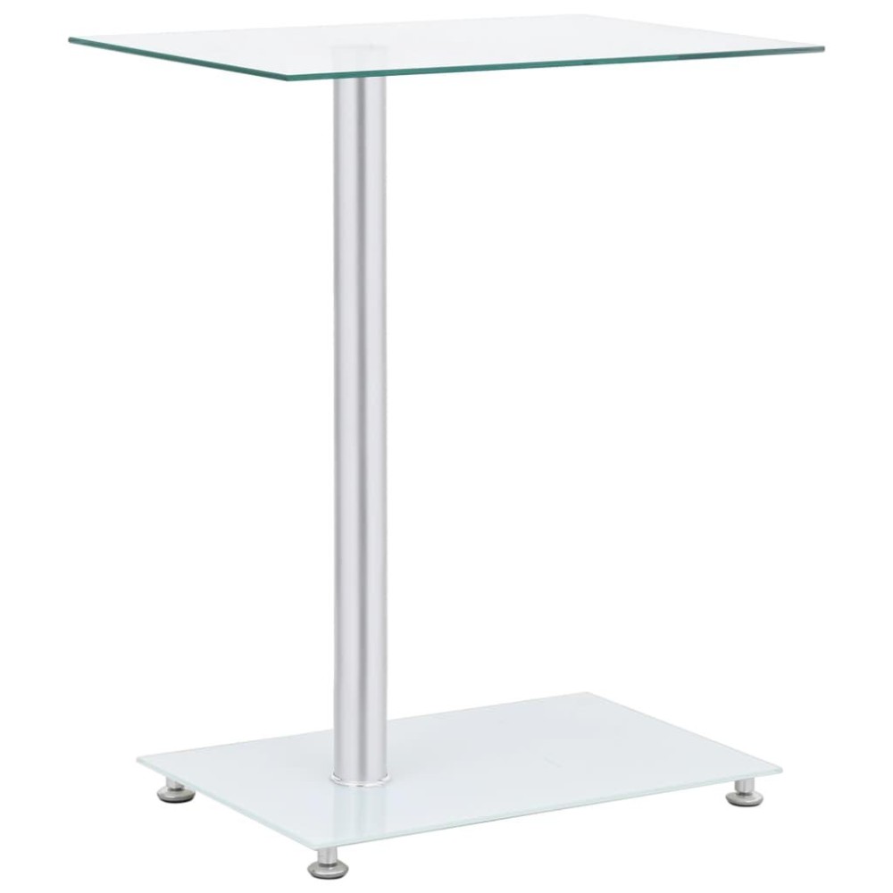 Vidaxl U-Shaped Side Table Transparent 17.7X11.8X22.8 Tempered Glass