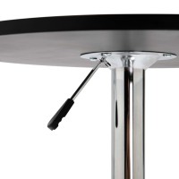 Vidaxl Bar Table Black 23.6 Mdf