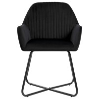 Vidaxl Dining Chairs 2 Pcs Black Velvet