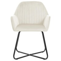 Vidaxl Dining Chairs 2 Pcs Cream Velvet