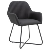 Vidaxl Dining Chairs 2 Pcs Black Fabric