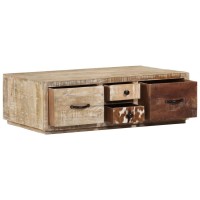 Vidaxl Coffee Table 35.4X23.6X11.8 Solid Mango Wood