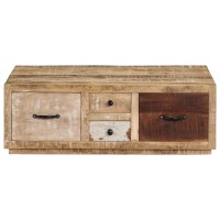 Vidaxl Coffee Table 35.4X23.6X11.8 Solid Mango Wood