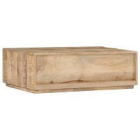 Vidaxl Coffee Table 35.4X23.6X11.8 Solid Mango Wood