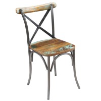 Vidaxl Dining Chairs 4 Pcs Solid Reclaimed Wood