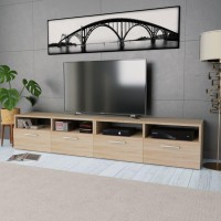 vidaXL TV Stands 2 Pcs Engineered Wood 37.4