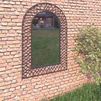 vidaXL Garden Wall Mirror Arched 19.6