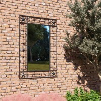 vidaXL Garden Wall Mirror Rectangular 19.6