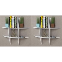 VidaXL Wall Shelves 2 pcs White