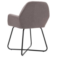 vidaXL Dining Chairs 6 pcs Taupe Fabric