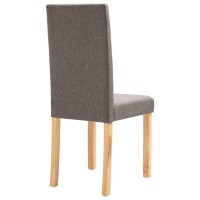 vidaXL Dining Chairs 6 pcs Taupe Fabric