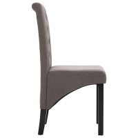 vidaXL Dining Chairs 4 pcs Taupe Fabric