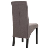 vidaXL Dining Chairs 4 pcs Taupe Fabric