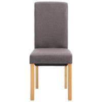 vidaXL Dining Chairs 6 pcs Taupe Fabric