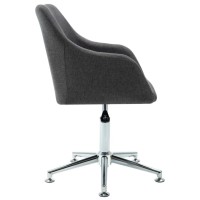 Vidaxl Swivel Office Chair Dark Gray Fabric