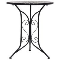 vidaXL 3 Piece Mosaic Bistro Set Ceramic Tile Gray