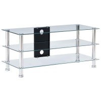 vidaXL TV Stand Transparent 35.4