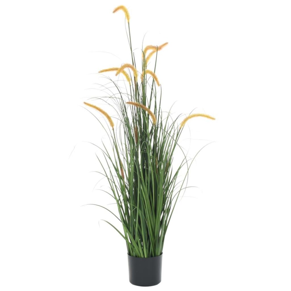 vidaXL Artificial Grass Plant with Cattail 53.1