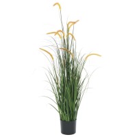 vidaXL Artificial Grass Plant with Cattail 53.1