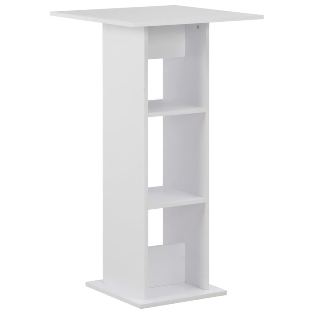 vidaXL Bar Table White 23.6