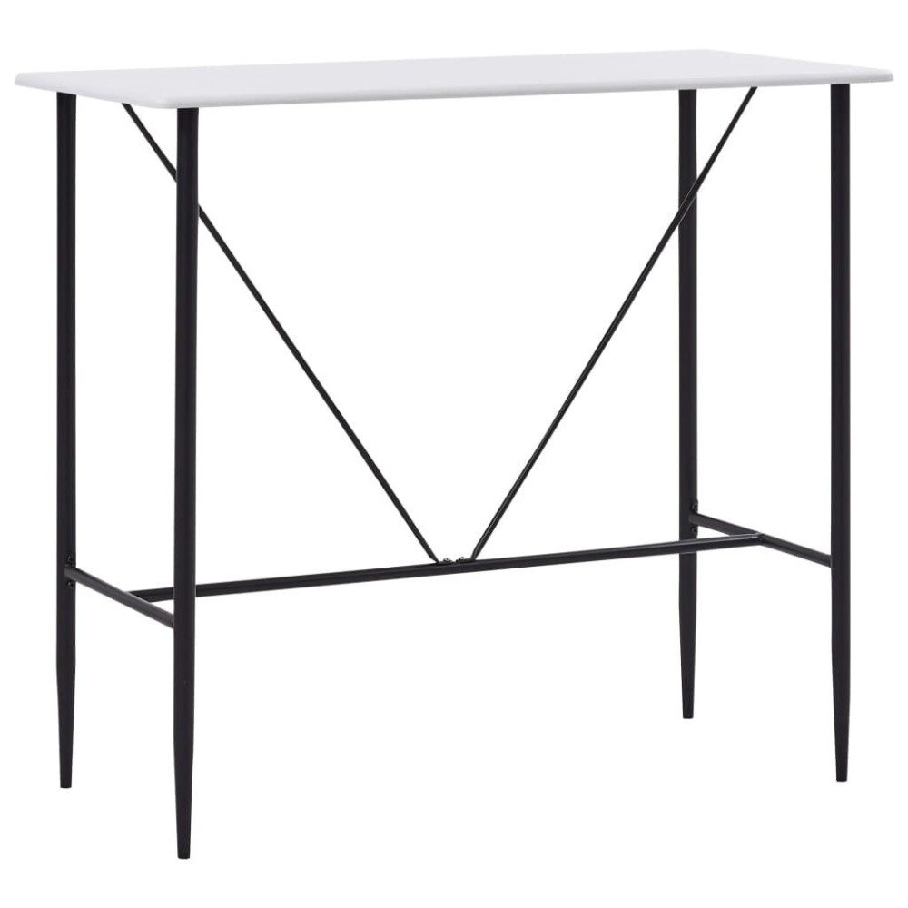 vidaXL Bar Table White 47.2