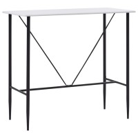 vidaXL Bar Table White 47.2