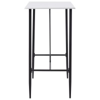 vidaXL Bar Table White 47.2