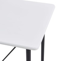 vidaXL Bar Table White 47.2