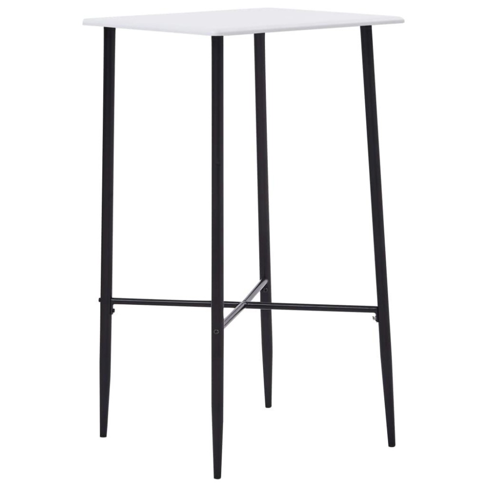 vidaXL Bar Table White 23.6