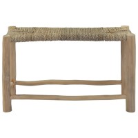 vidaXL Benches 2 pcs Brown Seagrass