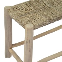 vidaXL Benches 2 pcs Brown Seagrass