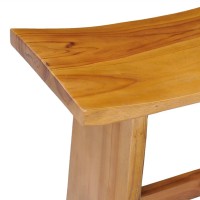 vidaXL Stool Solid Teak Wood