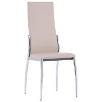 vidaXL Dining Chairs 4 pcs Cappuccino Faux Leather